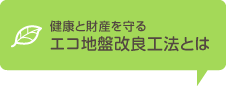 健康と財産を守るエコ地盤改良工法とは